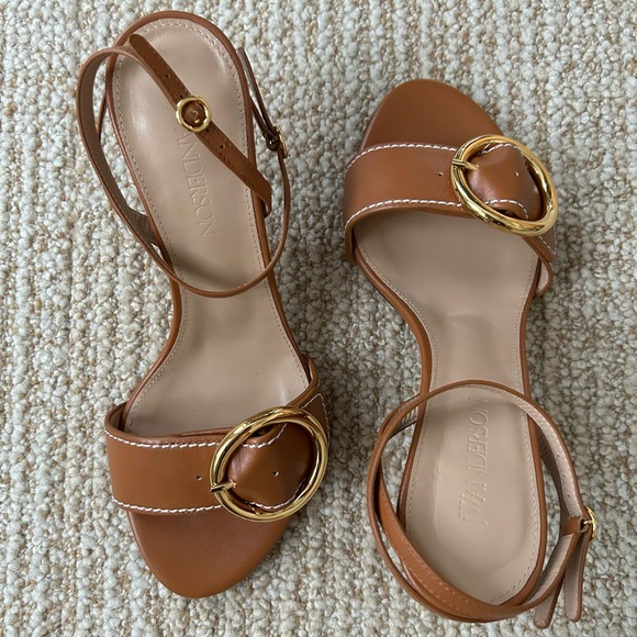NIB Shopbop JW ANDERSON Buckled High Heel Wrap Sandal in Rust/Copper - 38/8 - Picture 6 of 16